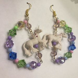 Crystal rainbow 🌈 arch unicorn pastel earrings